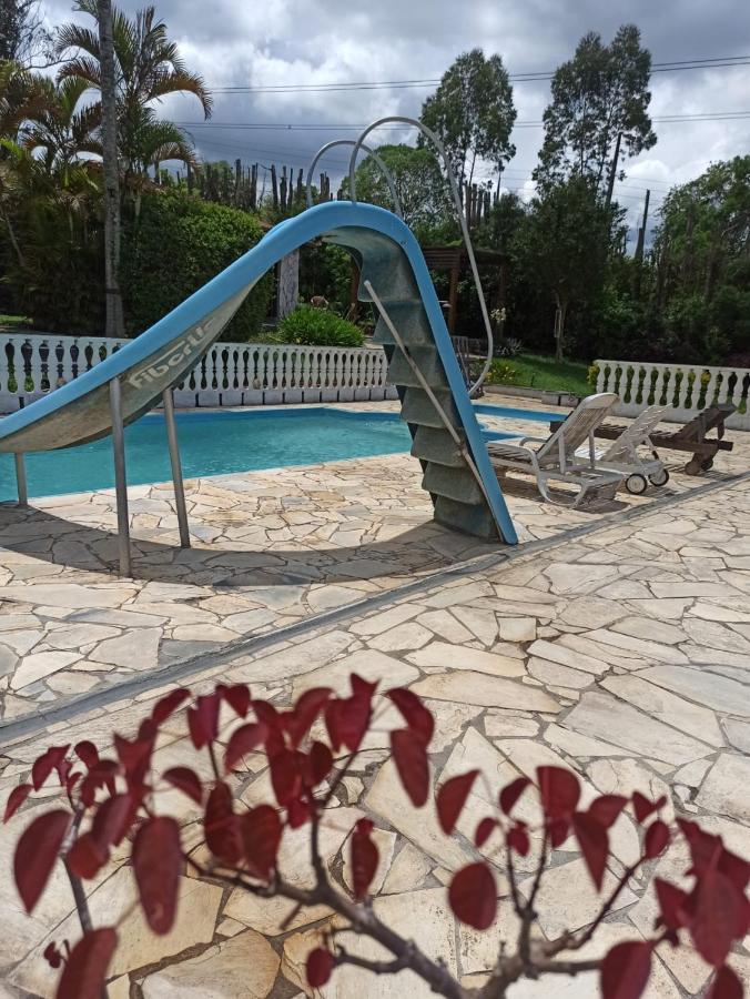 Chacara Em Ibiuna Sao Roque A 70Km De Sp Com Piscina E Wi-Fi Villa Exterior foto