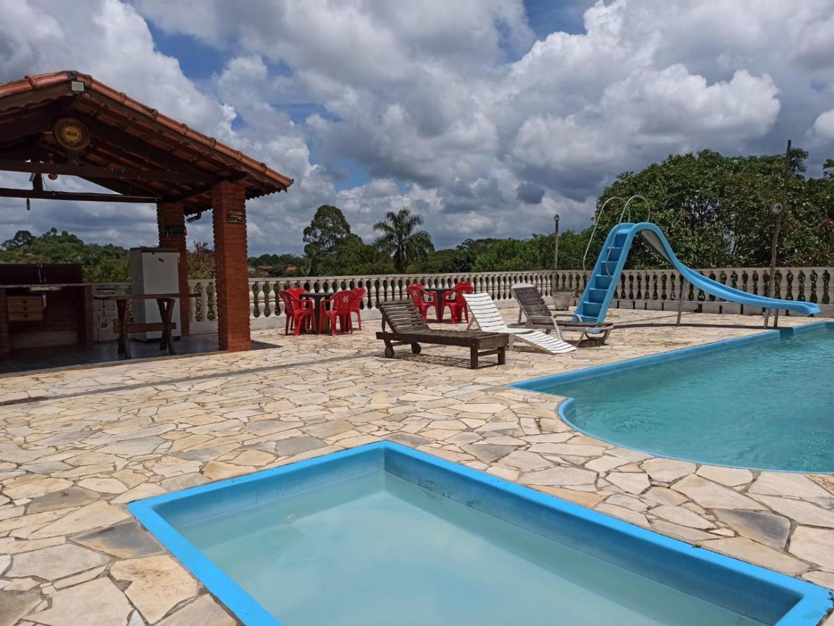 Chacara Em Ibiuna Sao Roque A 70Km De Sp Com Piscina E Wi-Fi Villa Exterior foto