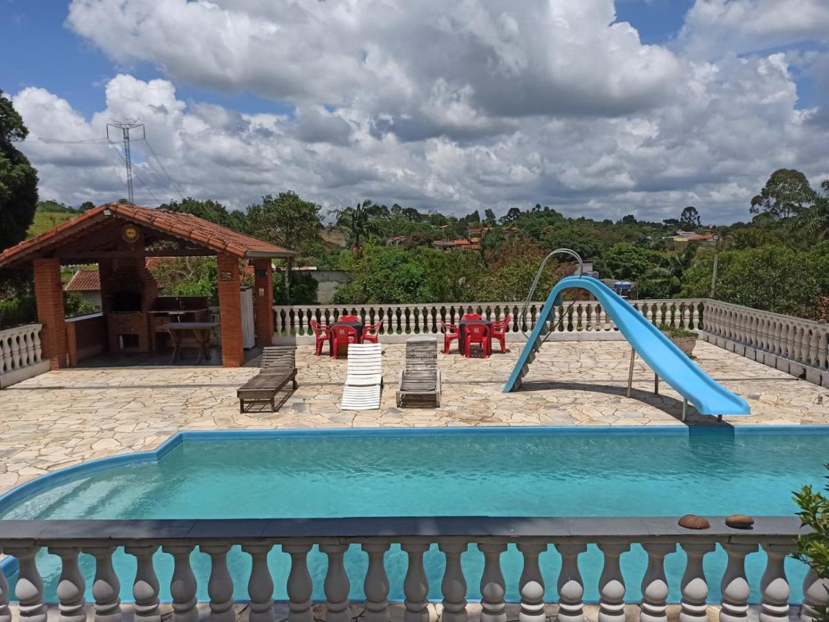 Chacara Em Ibiuna Sao Roque A 70Km De Sp Com Piscina E Wi-Fi Villa Exterior foto